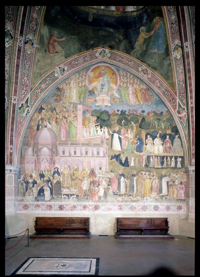 The Church Militant and Triumphant, in the Spanish Chapel by Andrea di Bonaiuto